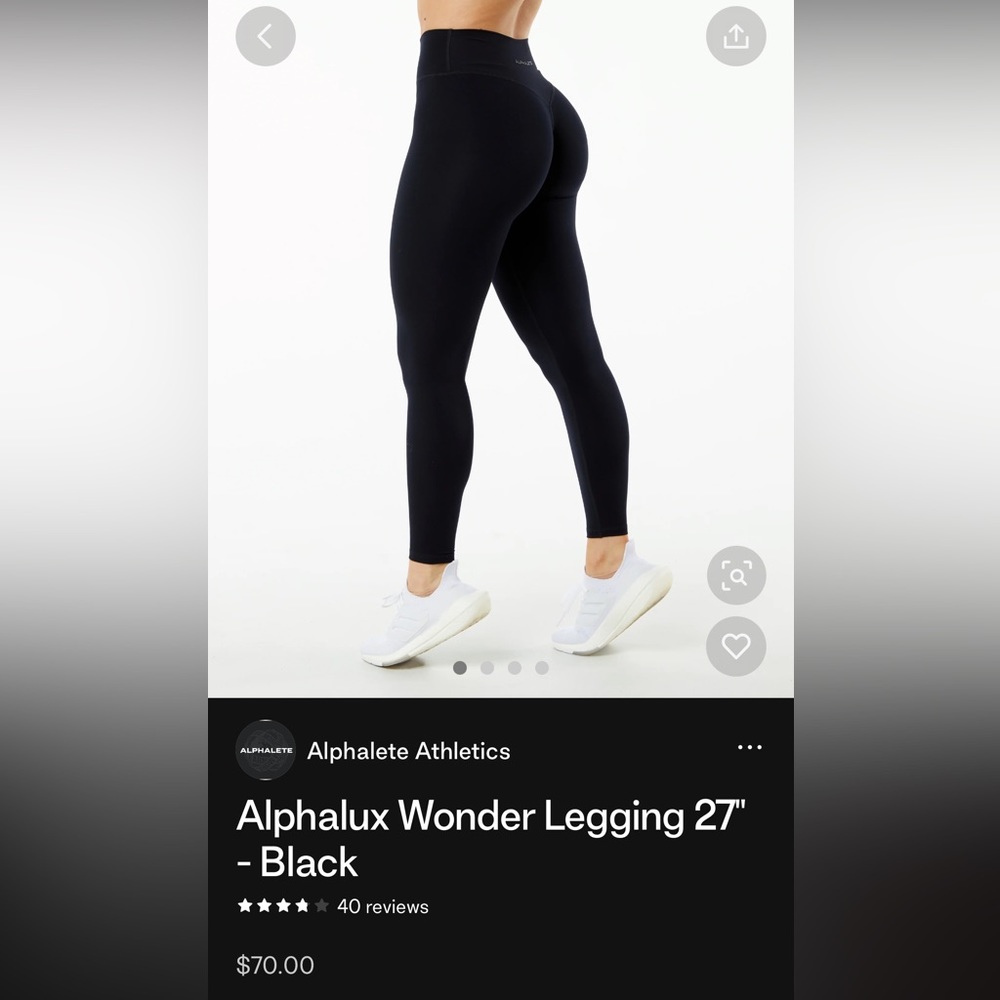 Alphalete Alphalux Wonder Legging NWOT